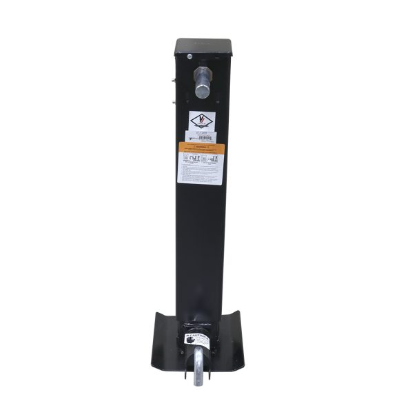 Front side of the Valley Industries VI-1200 trailer jack at without having leg extended.
