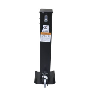 Front side of the Valley Industries VI-1200 trailer jack at without having leg extended.