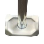 Foot base of the LT-5103 zinc-plated trailer jack.
