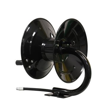 Right angle of 100-foot capacity manual hose reel