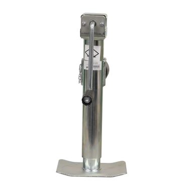 front profile of the LT-5103 zinc-plated trailer jack.