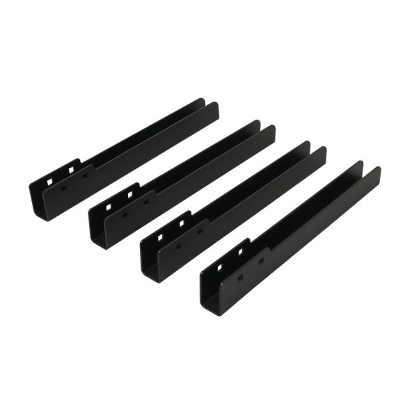 Four heavy hauler load extension bars for cargo box.
