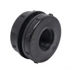 Backside of the BHF100 bulkhead fitting