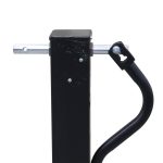 Replacement handle installed on heavy-duty trailer jack