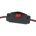 robust on/off power switch on 12v wire harness