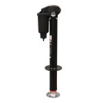 Side profile of 12-volt electric trailer jack.