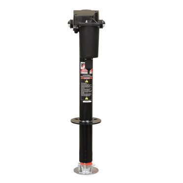 Front profile of 12-volt electric trailer jack.